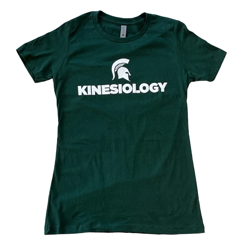 women's lace tops -College of Education "Kinesiology" Women's Green Short Sleeve T-Shirt