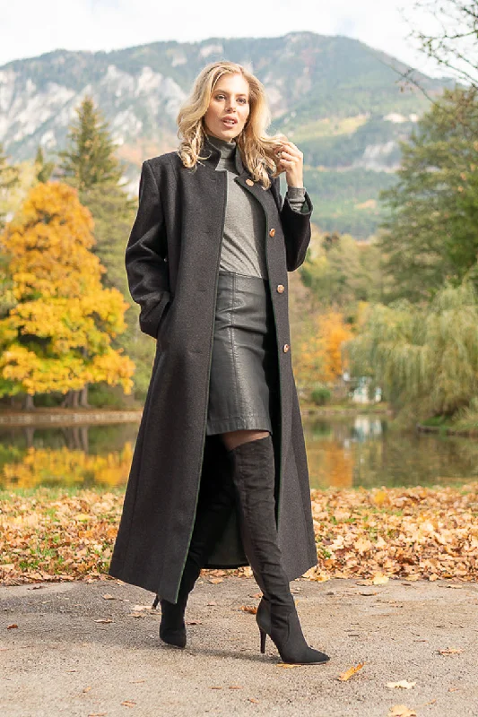 sleeveless coats for women -Florentina - Women's Full Length Austrian Loden Coat