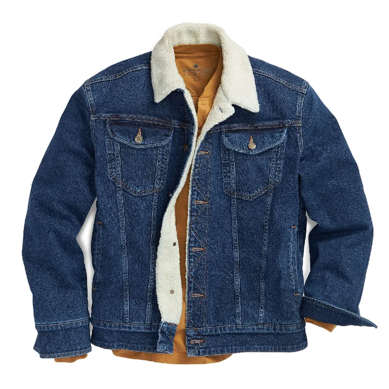 faux suede coats for women -Carefree Highway Denim Jacket