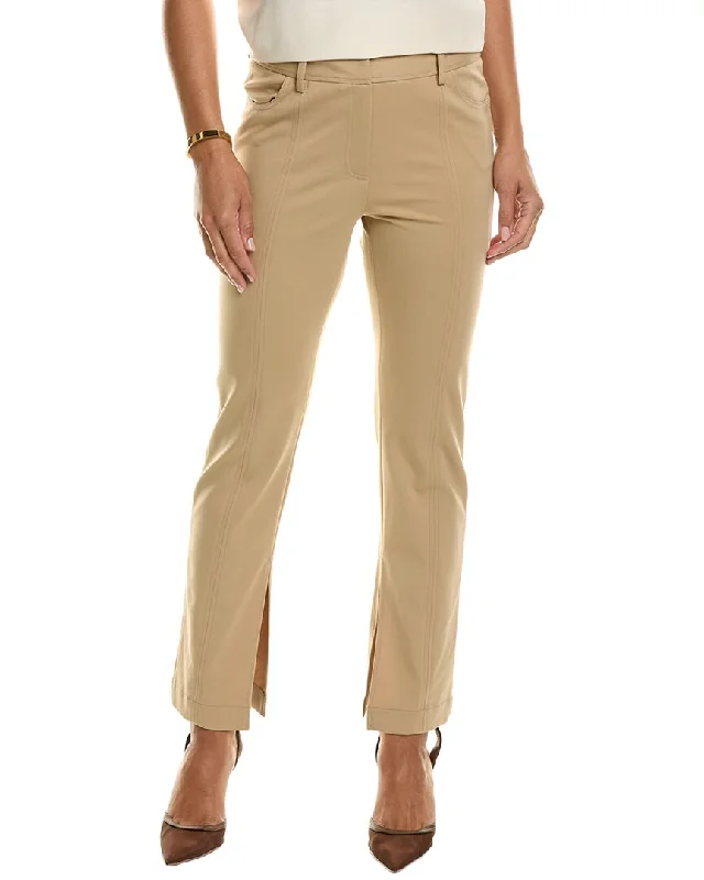 women's formal trousers -Elie Tahari Slit Ponte Pant