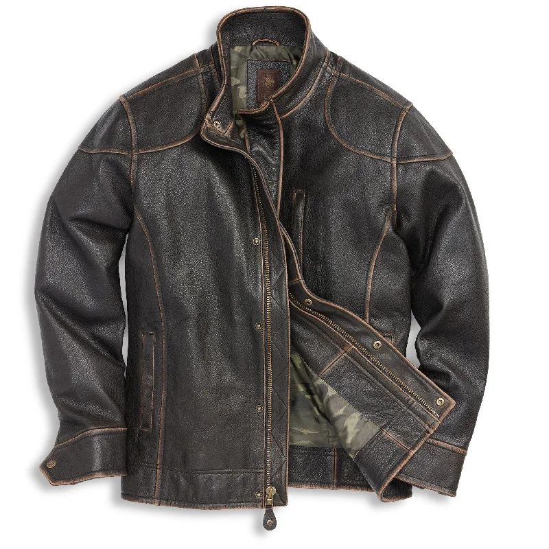 casual bomber jackets for women -Falcon Bluff Vers. 2 Leather Jacket