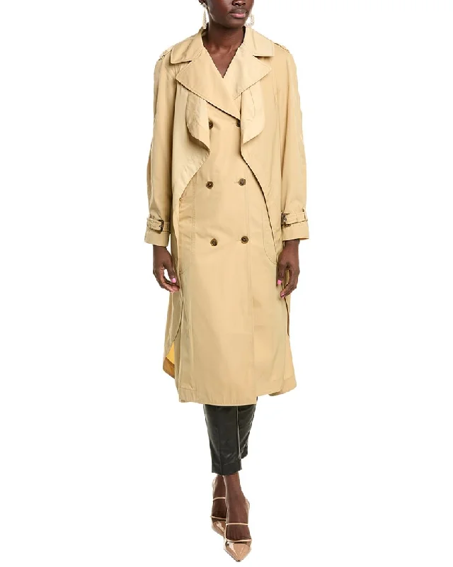 warm fleece parkas for women -Alberta Ferretti Trench Coat