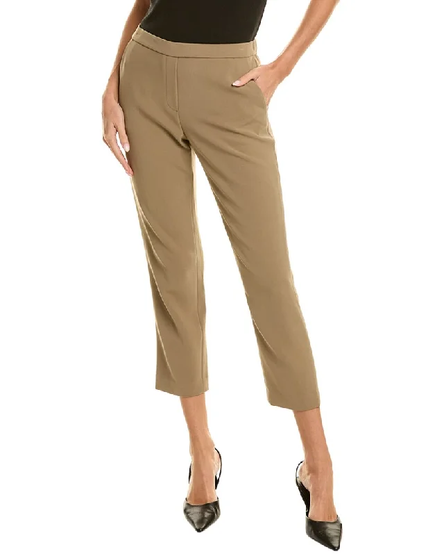 ladies' dress pants -Theory Relaxed Wool-Blend Trouser