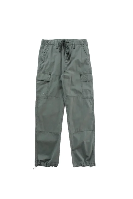 business casual pants for women -Off Duty Cargo Pant In Loden Green