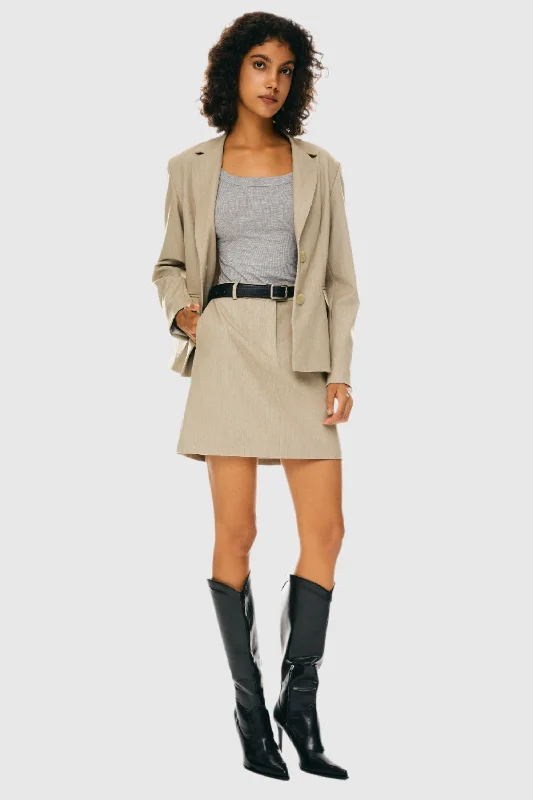 belted trench coats for women -Office Slim Blazer