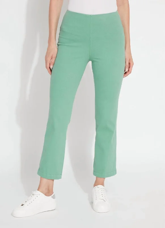 women's jogger pants -Baby Bootcut Denim Jeans In Indie Green