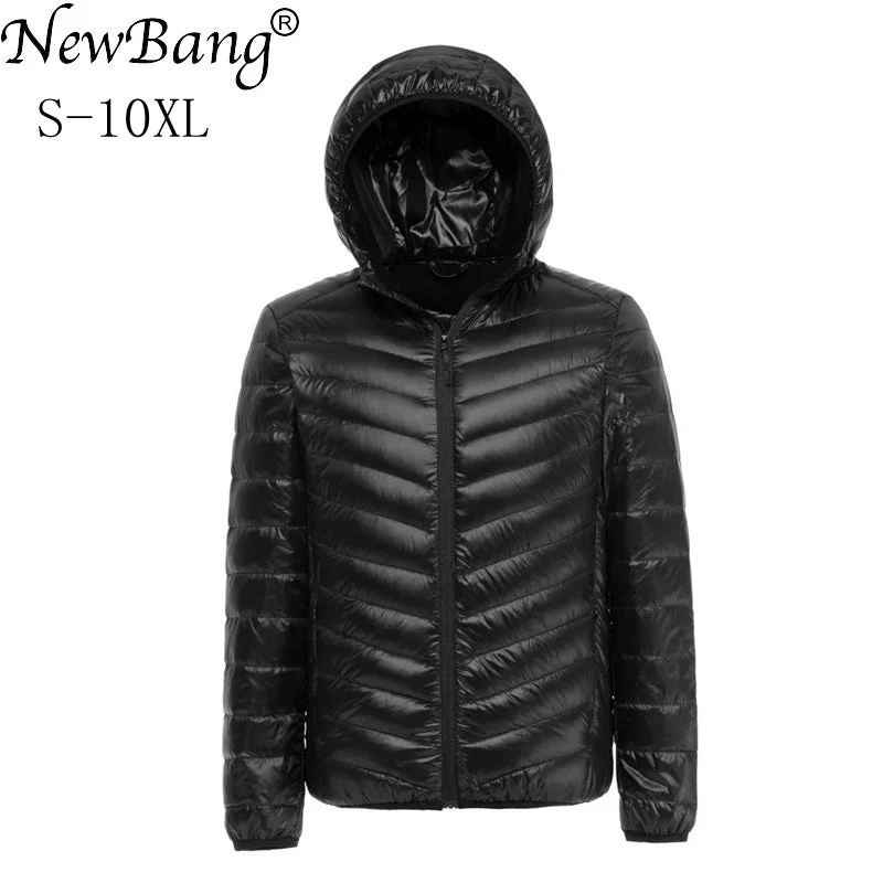 stylish outerwear for ladies -NewBang Brand 7XL 8XL 9XL 10XL Duck Down Jacket Men Autumn Winter Jacket Men Hooded Waterproof Down Jackets Male Warm Down Coat