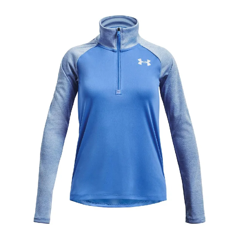 modest tops for women -Under Armour Tech™ Graphic ½ Zip - Girls