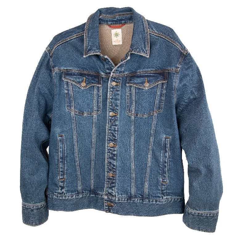 plus size coats for women -Territory Signature Jean Jacket