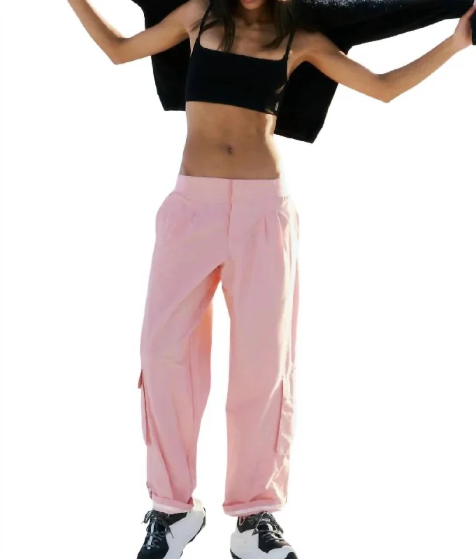 mid-rise pants for women -Mesmerize Me Pants In Pink