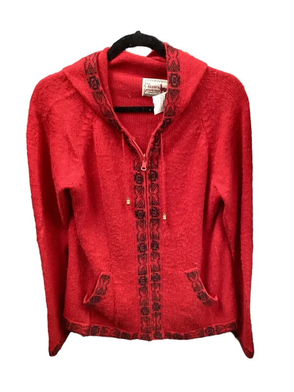 women's faux fur coats -The Alpaca Connection Women's Sweater Red S