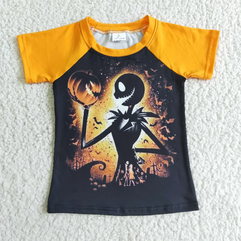 asymmetrical tops for women -Halloween evil T-shirt BT0042