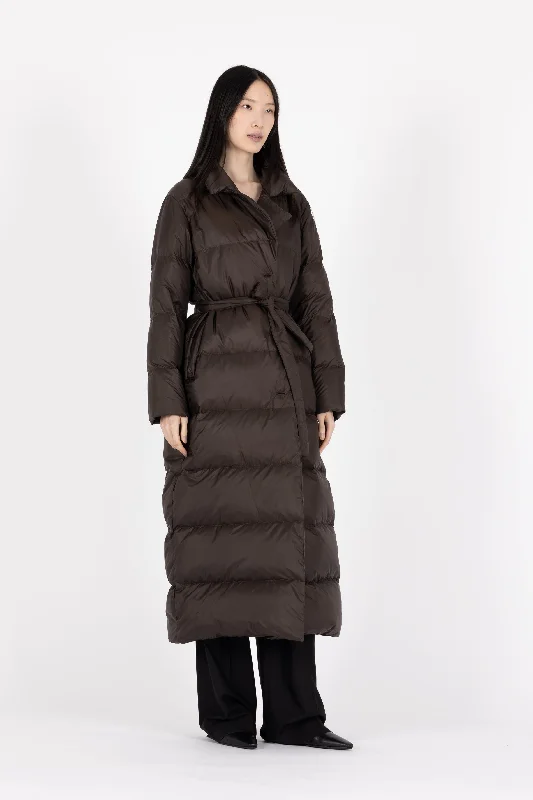 knitted jackets for women -LONG DOWN COAT SIV