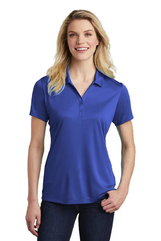 cozy women's tops -Sport-Tek Womens Competitor Moisture Wicking Short Sleeve Polo Shirt - Royal Blue