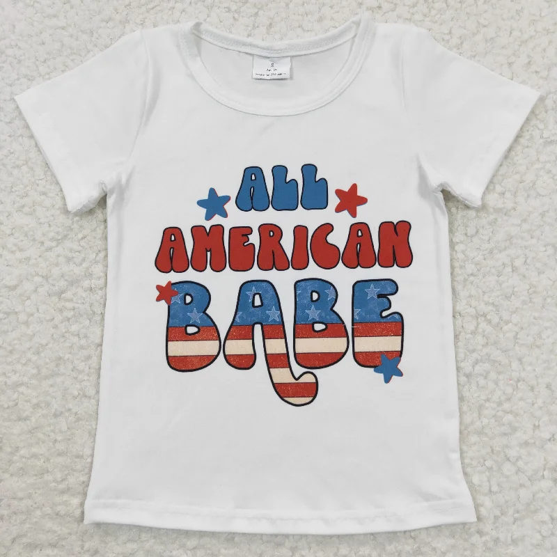 soft knitted blouses for women -all american babe t-shirts GT0179