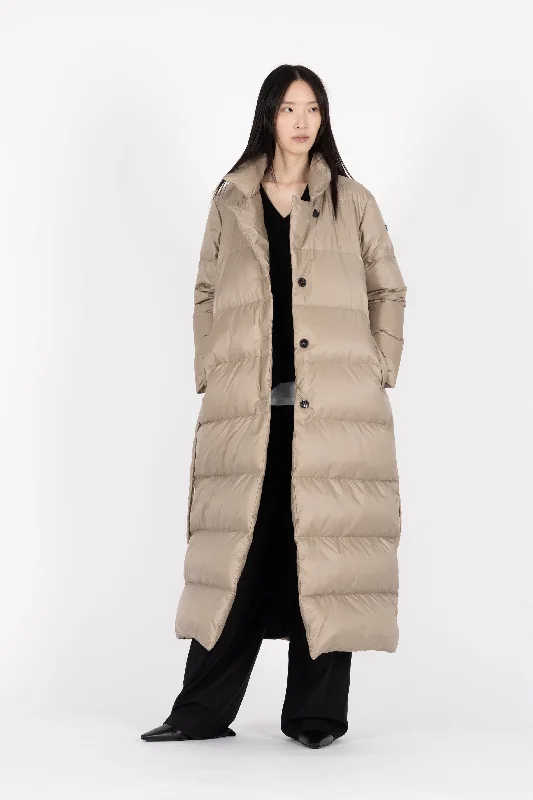 modern trench coats for women -LONG DOWN COAT SIV