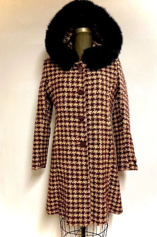 women's faux fur coats -Zina - Alpaca & Wool Blend