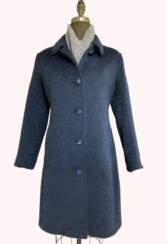 high collar coats for women -Carolina Classic Coat - Mohair & Wool Blend