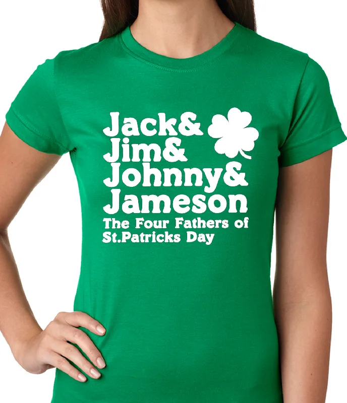 sleeveless summer tops for women -The Four Fathers of St. Patrick's Day Girls T-shirt