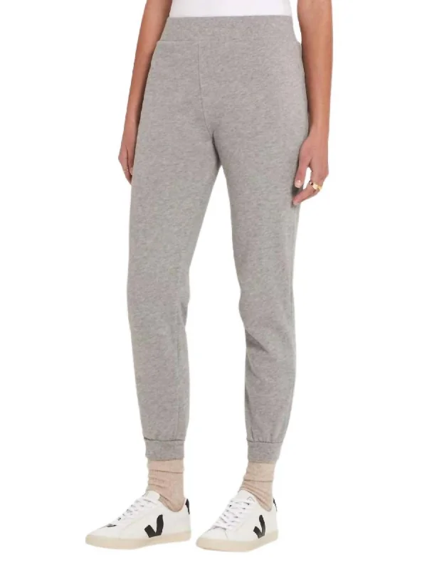 linen pants for women -Women's Classic Sweatpant In Gray Heather