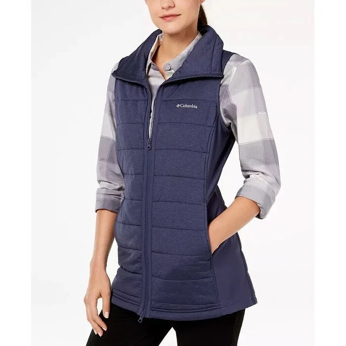 loose fit coats for women -Columbia Women's Place To Place Wicking Vest Blue Size Large