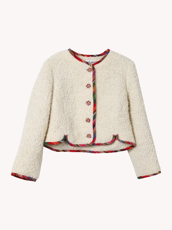 casual outerwear for women -ROWAN SURI WOOL JACKET