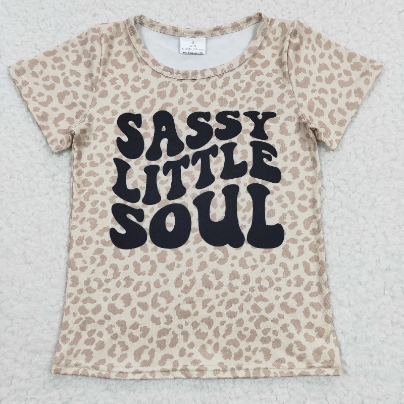 cozy women's tops -girls t-shirts sassy little soul GT0184