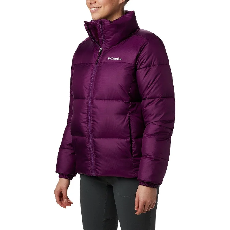 sporty windbreakers for women -Columbia Women's Puffect Coat Purple Size Medium