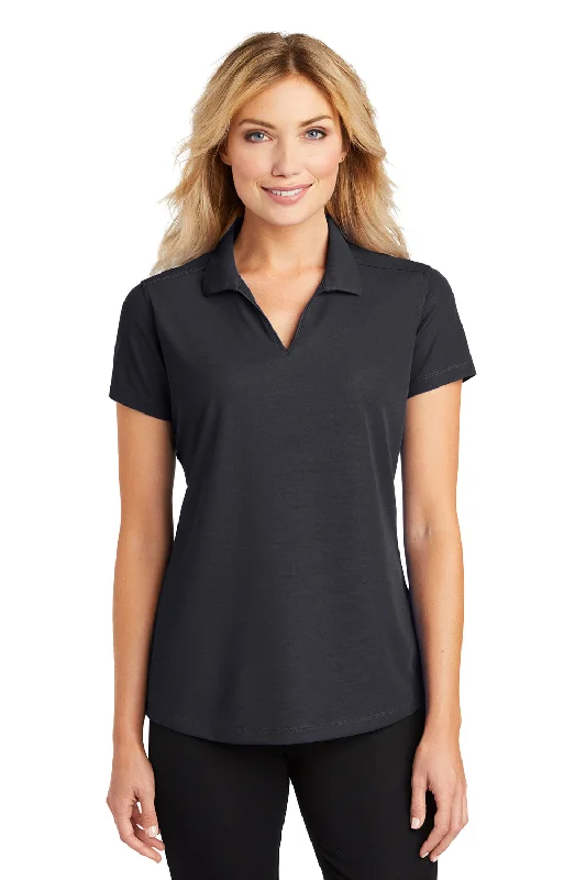 lightweight summer tops for women -Port Authority Womens Dry Zone Moisture Wicking Short Sleeve Polo Shirt - Battleship Grey