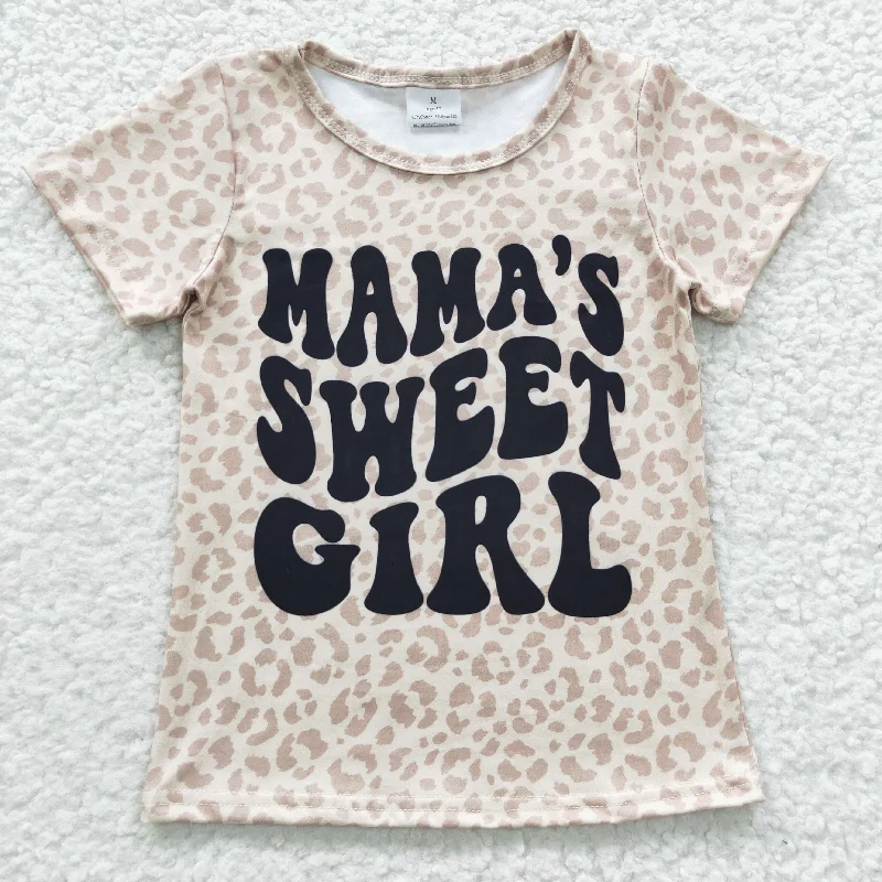 wool tops for women -mama's sweet girl t-shirts GT0185