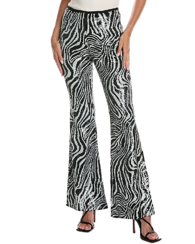 silk pants for women -Michael Kors Collection Zebra Bootleg Pant