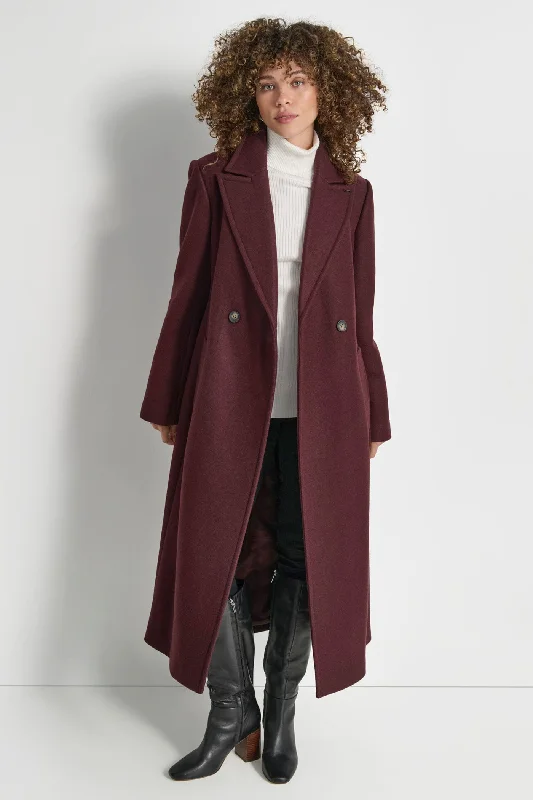 tailored coats for women -WOOL WRAP COAT