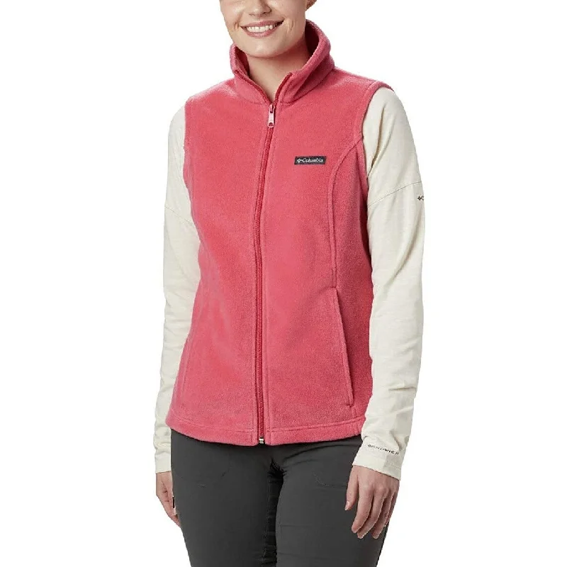 faux suede coats for women -Columbia Women's Benton Springs Fleece Vest Pink Size Extra Large - XL