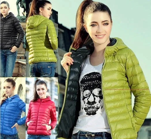 women's double-breasted coats -New 2017 Fashion Ladies Down Short Design Coat Winter Cotton-padded Jacket Women Slim Solid Zipper Outerwear DF-081