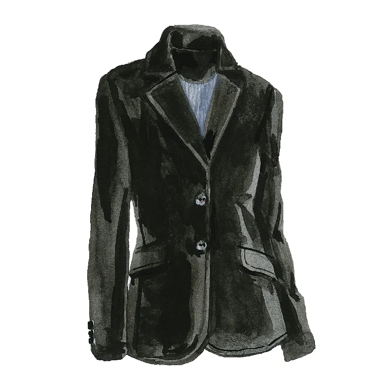 women's raincoats -Velvet Blazer