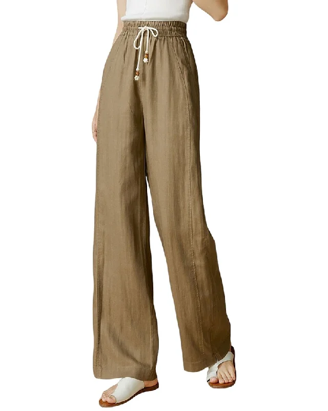 women's jogger pants -Onebuye Linen-Blend Pant