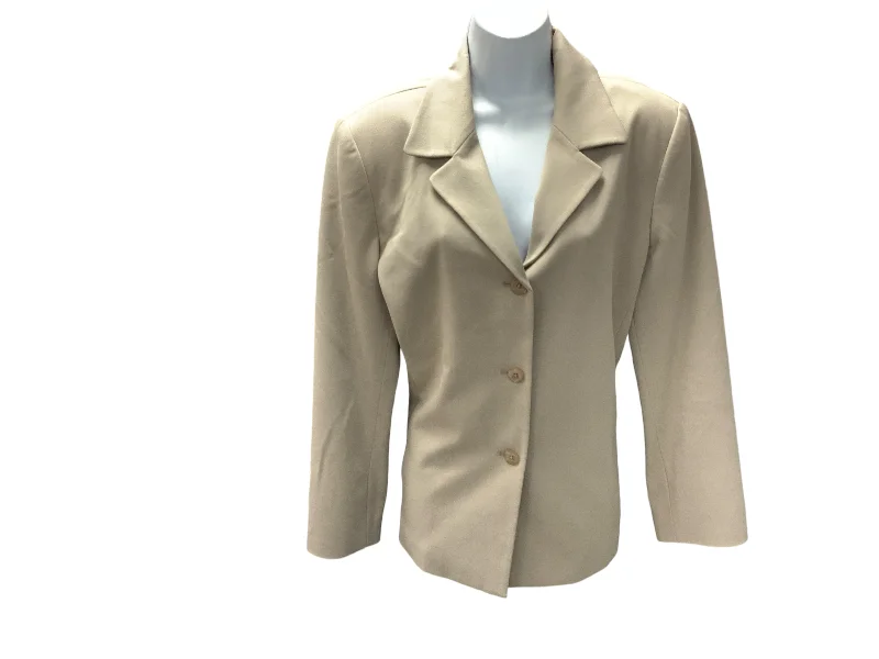 turtleneck coats for women -Rafaella Women's Blazer Tan 12