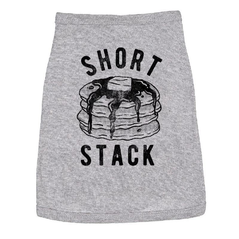 women's casual tank tops -Short Stack Dog Shirt