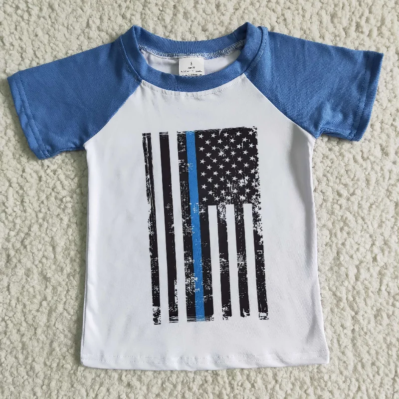 cute tops for women -4th of July boy T-shirt