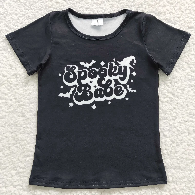 sexy tops for women -girls spooky babe black t-shirts GT0191