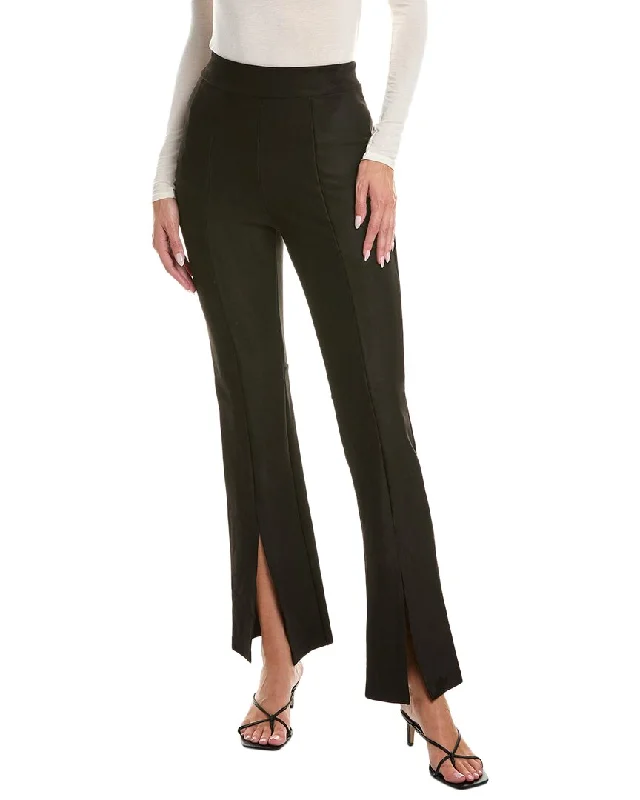 straight leg trousers for women -commando Split Front Pant