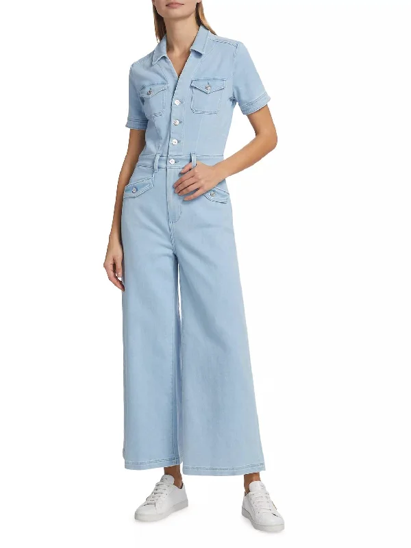 wide leg jeans for women -Harper Jumpsuit In Kokomo