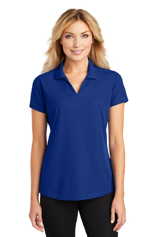 trendy crop tops for women -Port Authority Womens Dry Zone Moisture Wicking Short Sleeve Polo Shirt - True Royal Blue