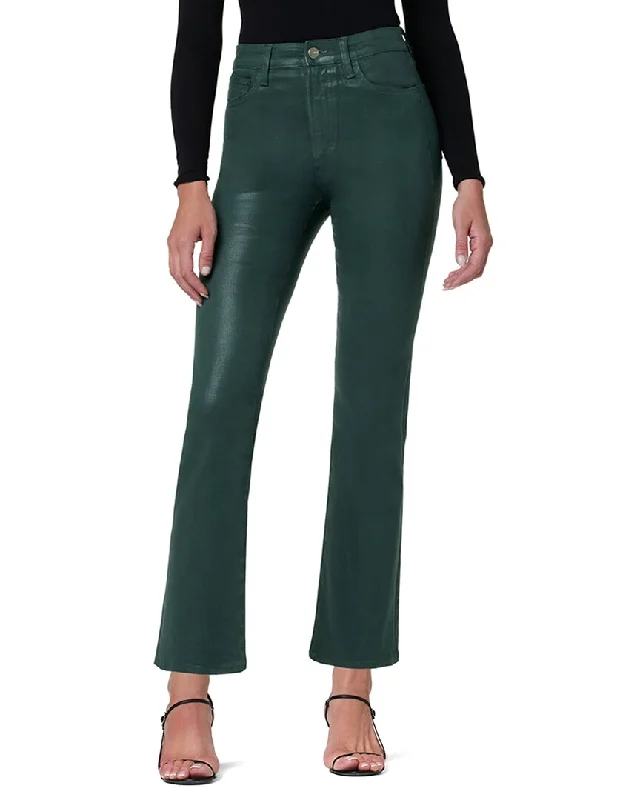 plus size women's pants -JOE'S Jeans The Callie Coated Forest Green Jean