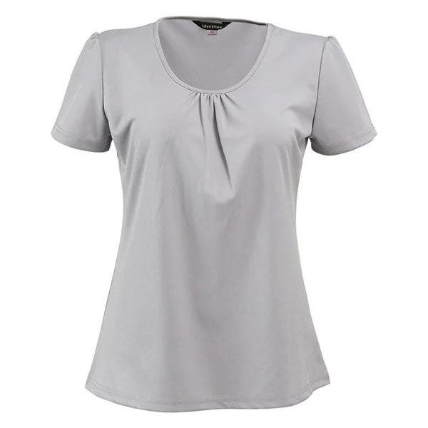 elegant chiffon blouses -Identitee Women's Grey Balmain Shirt