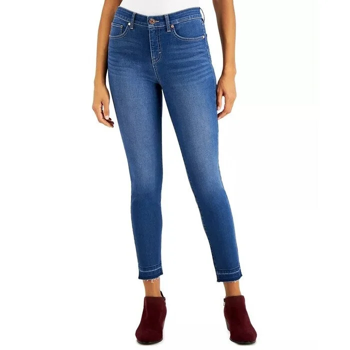 quick dry pants for women -Style & Co Women's Skinny-Fit High-Rise Ankle Jeans Blue Size 12