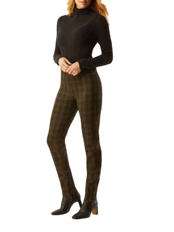 women's leather pants -Springfield Pant In Olive/black