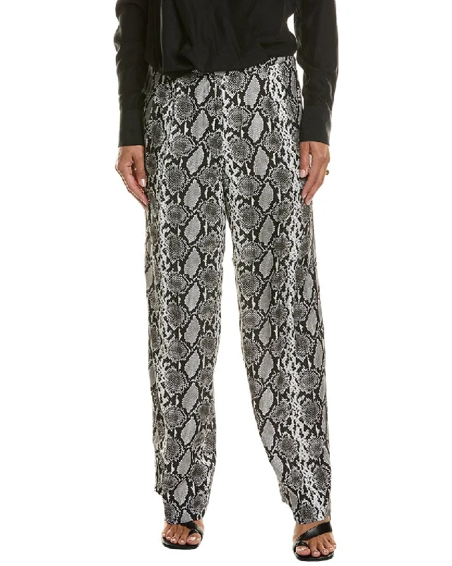 drawstring pants for women -rag & bone Lacey Silk-Blend Pant