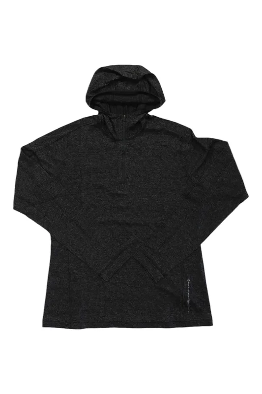 longline tops for women -Black Diamond Women's Solution 150 Merino Quarter Zip Hoody Baselayer