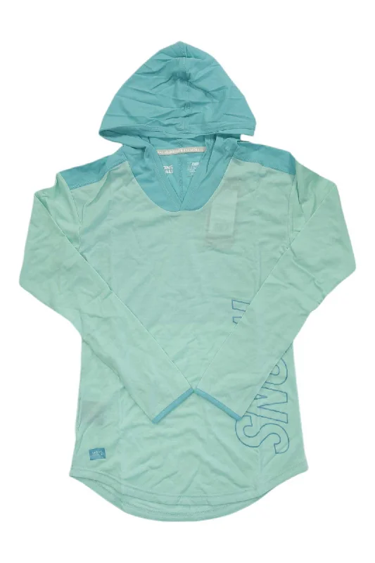 eco-friendly tops for women -Mons Royale Women's MTN x Hood LS Top